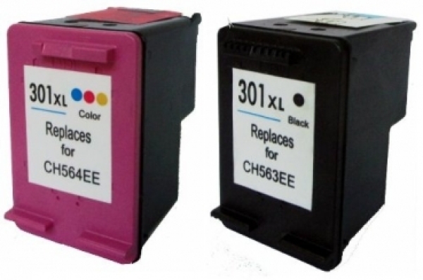 HP301XL 2 Druckerpatronen kompatibel für HP 301 XL black + color